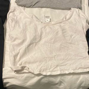 white crop top